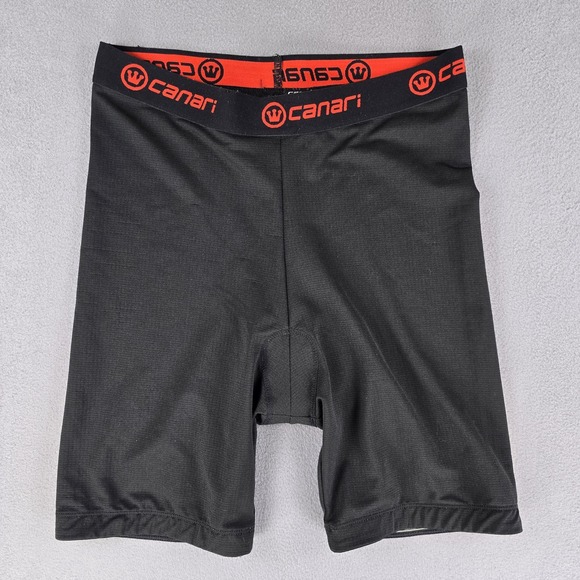 Canari Bike Shorts Mens Large‎ Padded Liner Cycling MTB 90% Polyester Spandex - Picture 1 of 9
